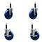 Service Caster 5'' Solid Poly Wheel Swivel 3/4'' Expanding Stem Caster Set 2 Brakes, 4PK SCC-EX20S514-SPUS-2-TLB-2-34 - alternate 1